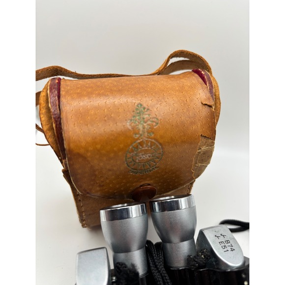 Tasco Other - Vintage Tasco 7x18 Compact Binoculars Coated Optics Japan with Leather Case